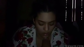 Interracial Porn Featuring An Arab Babe Giving A Blowjob To A Big Penis