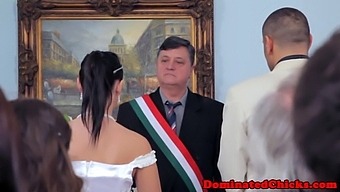 Stunning European Bride Submits To Domination After Wedding