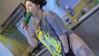 Experience The Ultimate Pleasure Of A Big Cucumber In Your Pussy