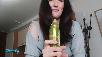Female Ejaculation And Fisting With Cucumber In Creamy Pussy