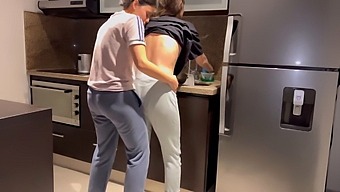 A Wife'S Steamy Encounter In The Kitchen With An Unexpected Partner