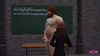Hermione Discovers Hagrid In The Classroom And Is Attracted To His Manhood