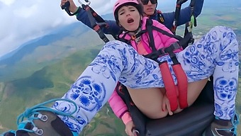 Real-Life Female Ejaculation During Extreme Sky Adventure