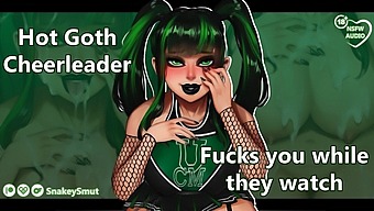 Goth Cheerleader Gives A Rough Blowjob In Hd