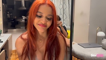 Young Redhead Trades Blowjob For Mkt In Amateur Porn Video