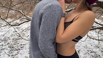 Couple Shares Wife For Snowy Outdoor Sex