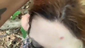 Publicly Caught Couple Engages In Dirty Talk And Rough Sex In The Forest