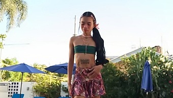 Tattooed Princess Fights Against A Monstrous Threat In A Thrilling Homemade Encounter