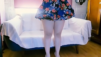 Voyeur Catches Mexican Maid In Lingerie, Master Joins In And Strips Her