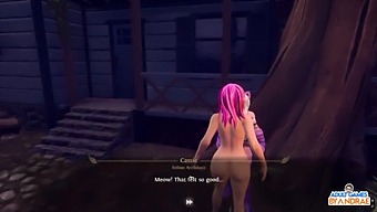 Interracial Threesome With Busty Femdom And Creampie In Anime